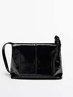 Mini-sac flap nappa craquelé