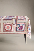 NAPPE COTON LIN BRODERIES POINT DE CROIX