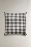 CHECK FLANNEL PILLOWCASE