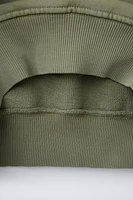 LABEL TRIM HOODED SWEATSHIRT