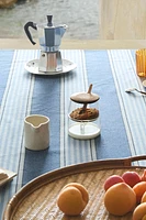 DYED THREAD STRIPED TABLECLOTH