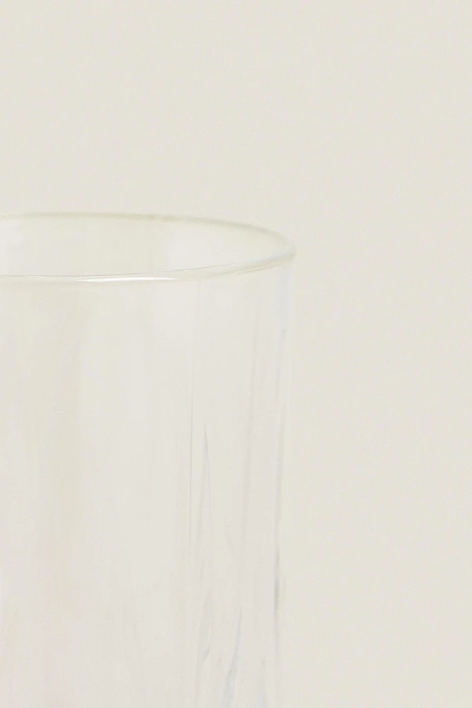 TALL TUMBLER WITH RAISED DESIGN