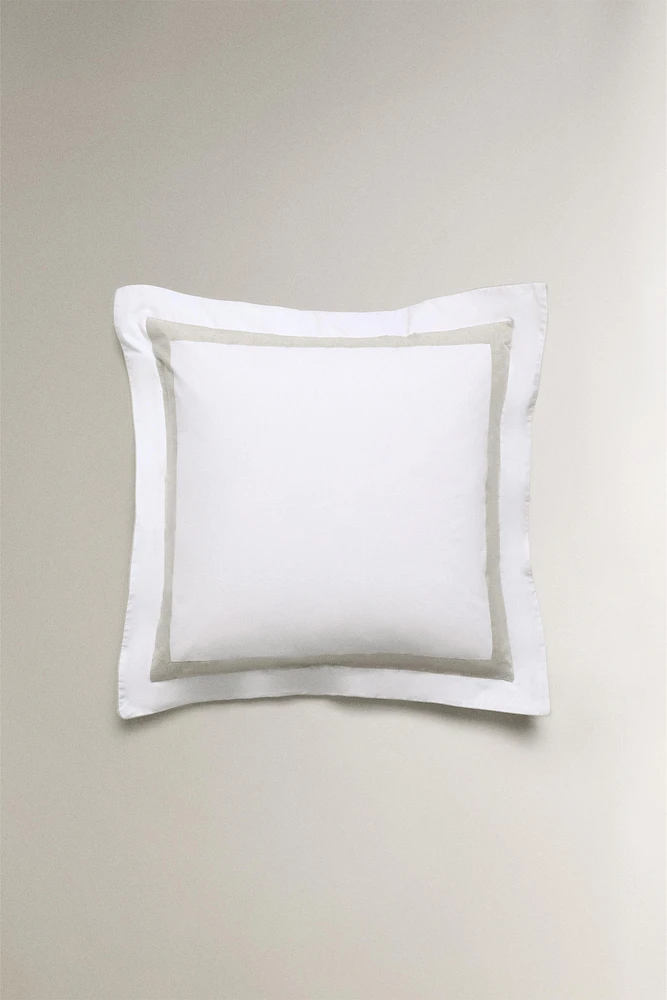 COTTON PILLOWCASE WITH BORDER