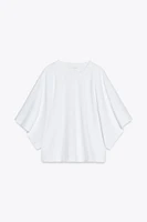 WASHED CAPE SLEEVE T-SHIRT