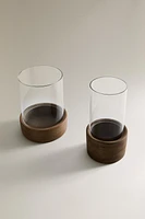 GLASS AND CERAMIC LANTERN