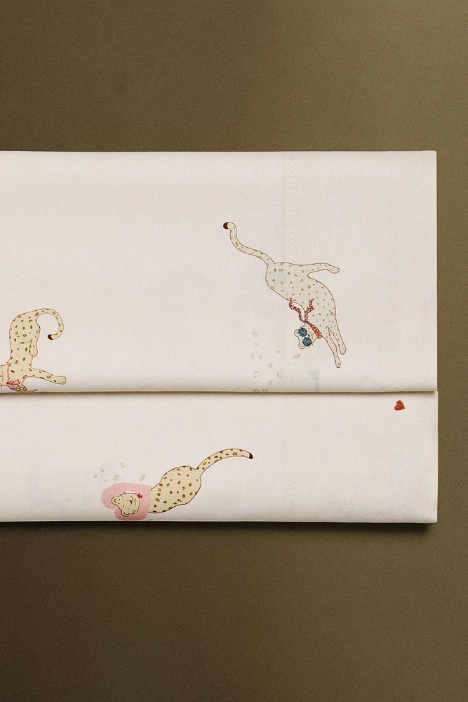 CHILDREN’S CHEETAH FLAT SHEET