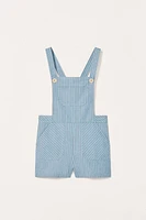 STRIPED OVERALL SHORTS LIMITED EDITION