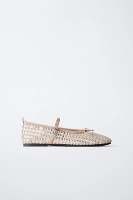 SEQUIN BALLET FLATS