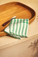 SET OF CHECK DYED COTTON NAPKINS