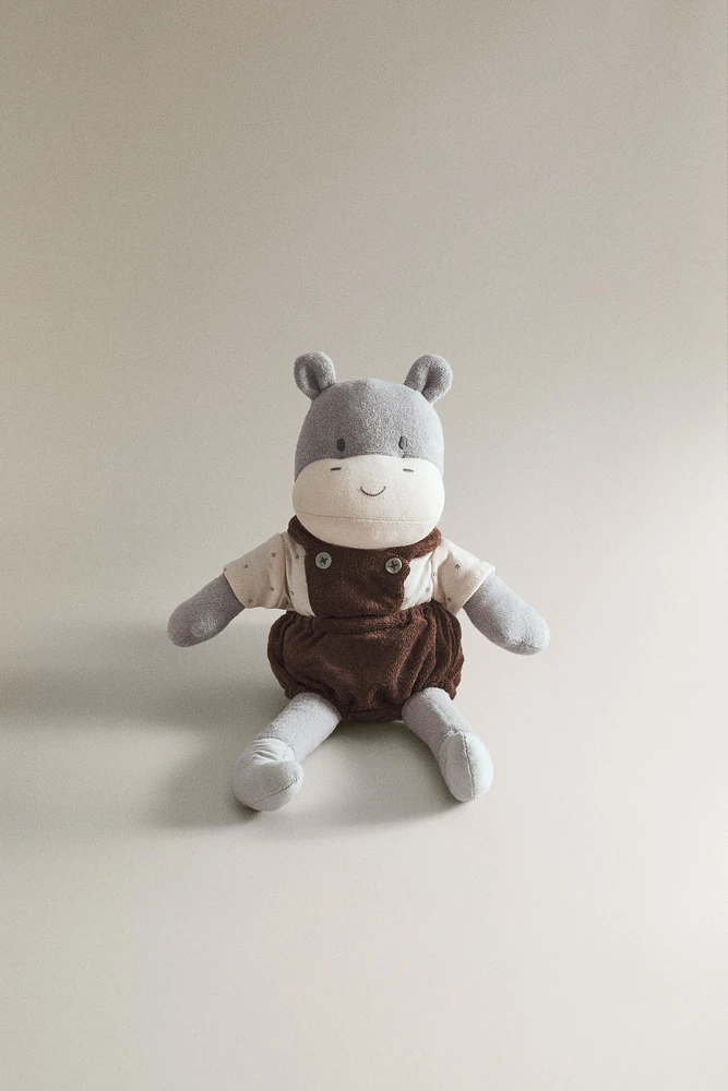 PELUCHE ENFANT HIPPOPOTAME MUSICAL