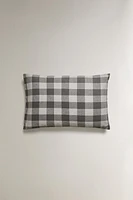 CHECK FLANNEL PILLOWCASE