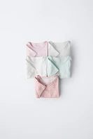 LOT DE CINQ BODYS PATCHWORK