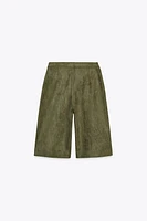 SUEDE EFFECT SHORTS