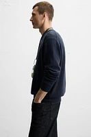 COTTON - LINEN BLEND SWEATER