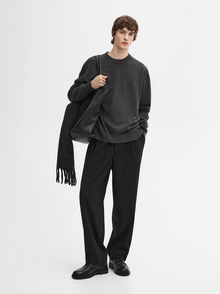 100% cashmere knit sweater