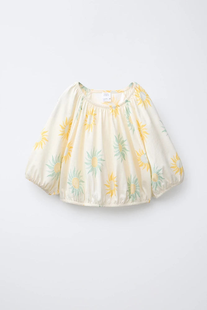 PRINTED CROPPED T-SHIRT