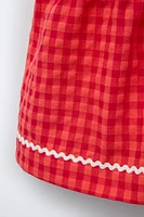 CASA LAWA © X ZARA KIDS PLAID WAVY DRESS