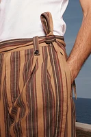PANTALON RAYÉ CEINTURE LIMITED EDITION