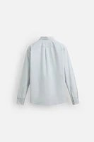 COTTON - LINEN STRIPED SHIRT