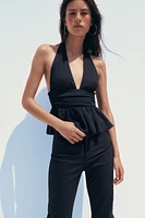 TOP HALTER VOLANTS