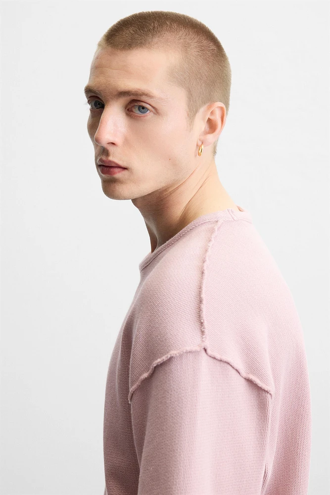 REVERSE EFFECT KNIT T-SHIRT