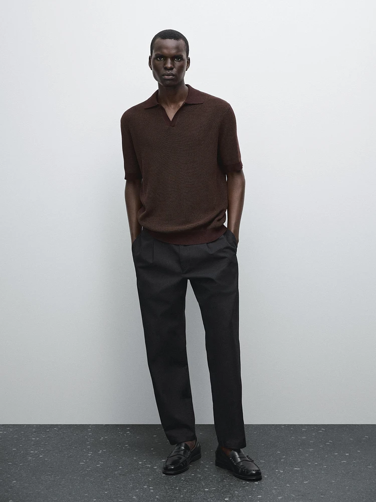 Polo en maille 100 % coton