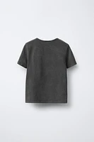 T-SHIRT À EFFET DÉLAVÉ IMPRIMÉ