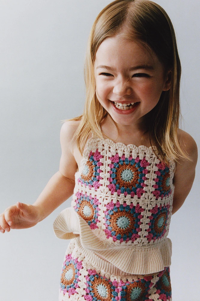 CROCHET KNIT SHORTS