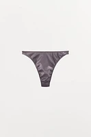 SATIN RIBBED PANTIES