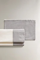 ENSEMBLE LINGE DE LIT MINI-LIT BÉBÉ CARREAUX