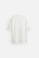 EMBROIDERED TEXT T-SHIRT