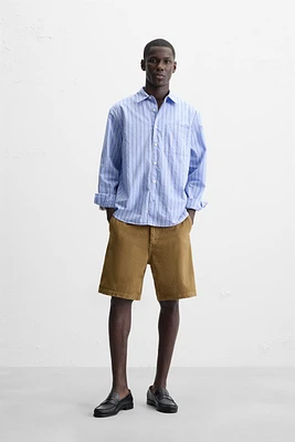 TEXTURED REGULAR FIT SHORTS