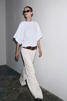 WASHED CAPE SLEEVE T-SHIRT
