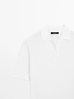 Pull polo manches courtes