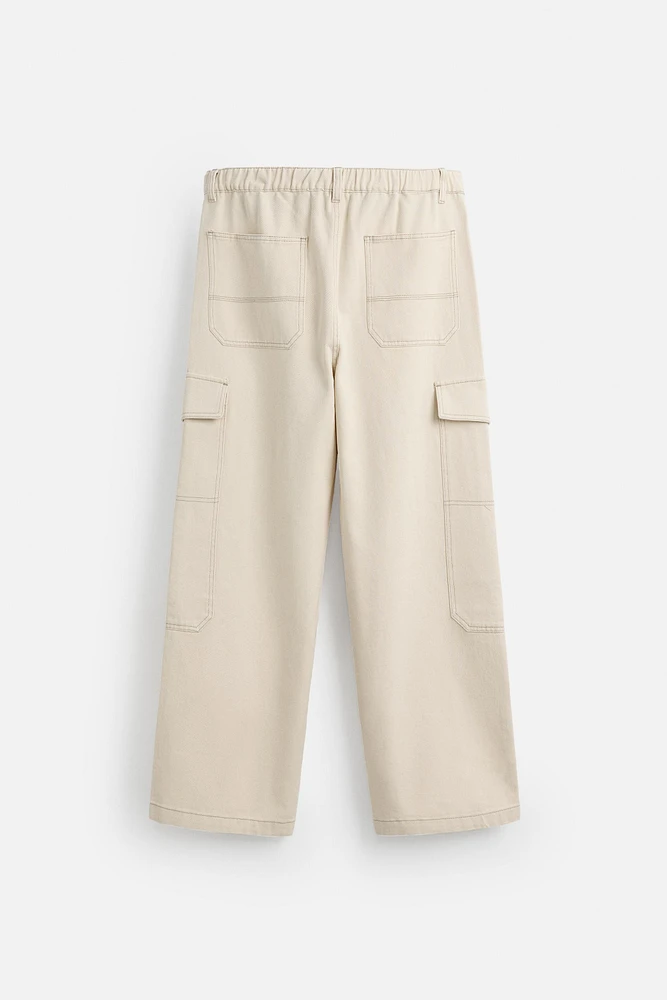 WIDE FIT CARGO PANTS