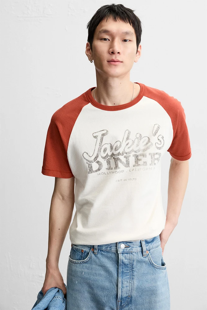 WASHED PRINTED T-SHIRT