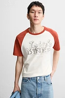 WASHED PRINTED T-SHIRT