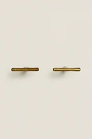 LOT BOUTONS DE PORTE MÉTALLIQUES DORÉS (LOT DE 2)