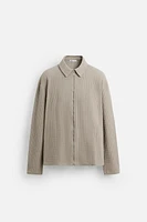 TEXTURED GRID JACKET