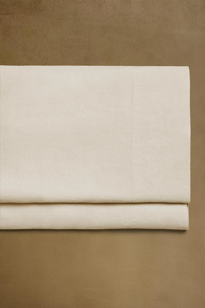 WASHED LINEN FLAT SHEET (140 GXM²)
