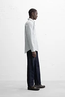 COTTON - LINEN STRIPED SHIRT