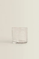 VERRE EN VERRE RECYCLABLE MARTELÉ