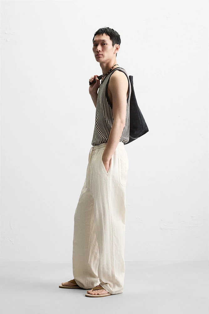 JACQUARD STRIPED PANTS