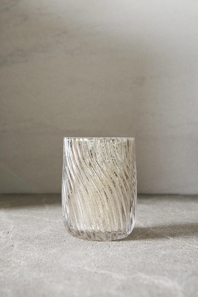 MERCURIZED GLASS TOOTHBRUSH HOLDER