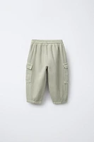 SERGED CARGO PANTS