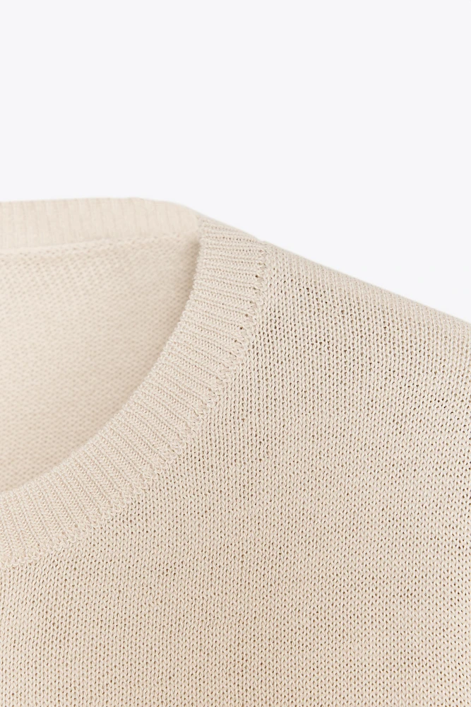 BASIC WOOL BLEND KNIT SWEATER