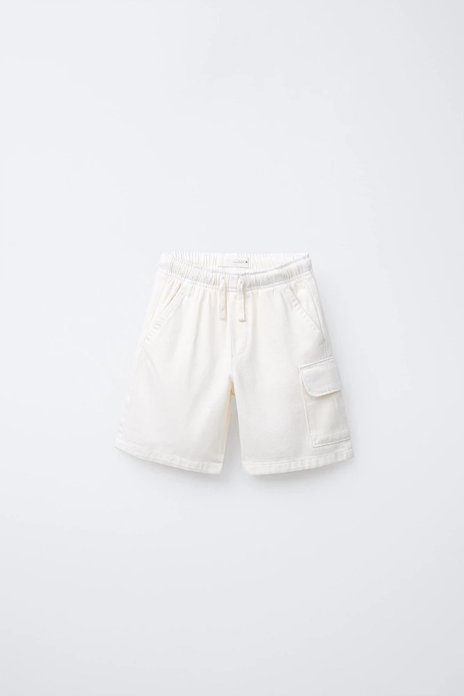 FLOWY STRAIGHT CARGO SHORTS