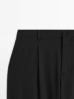 Pantalon relaxed fit à pinces