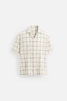 CHEMISE AVEC STRUCTURE À CARREAUX
