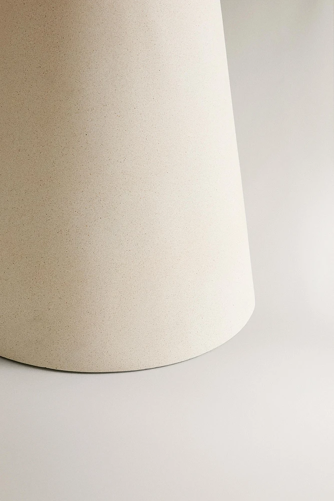 OUTDOOR TABLE WITH CONICAL BASE